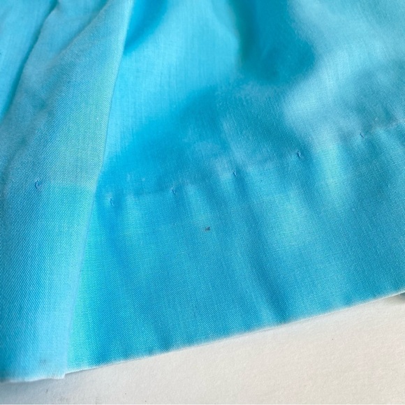 Vintage 80s Baby Clothes Dresses Diaper Cover Bloomers 3 6 Months Girls Blue - Picture 4 of 12